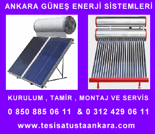Ankara Güneş Enerjisi su basıncı hizmeti
